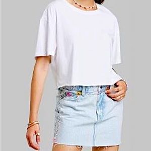 Women's Short Sleeve Cropped T-Shirt - Wild Fable™